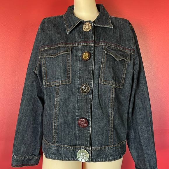 CAbi Jackets & Blazers - Like new dark wash Cabi big button denim jacket